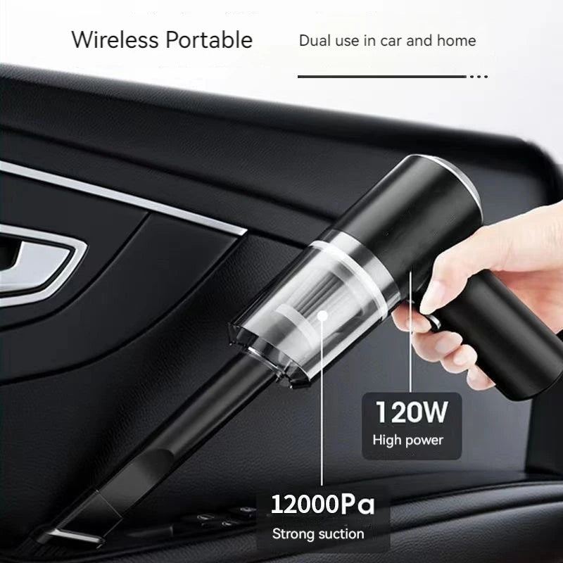 Car Vacuum Cleaner 120000PA Powerful Cleaning Machine Cars Cleaner Mini Wireless Portable Hand held Cleaner for Home Appliance Zpaxo