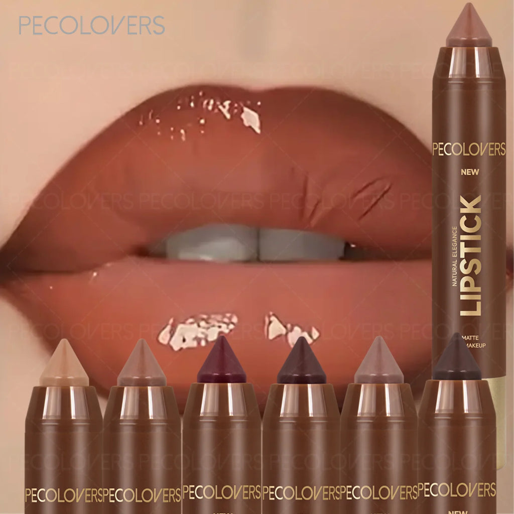 1PC Long-Lasting Waterproof Matte Nude Lip Liner High Pigmentation, Retractable, Smooth Application, Perfect For Valentine'S Day Zpaxo