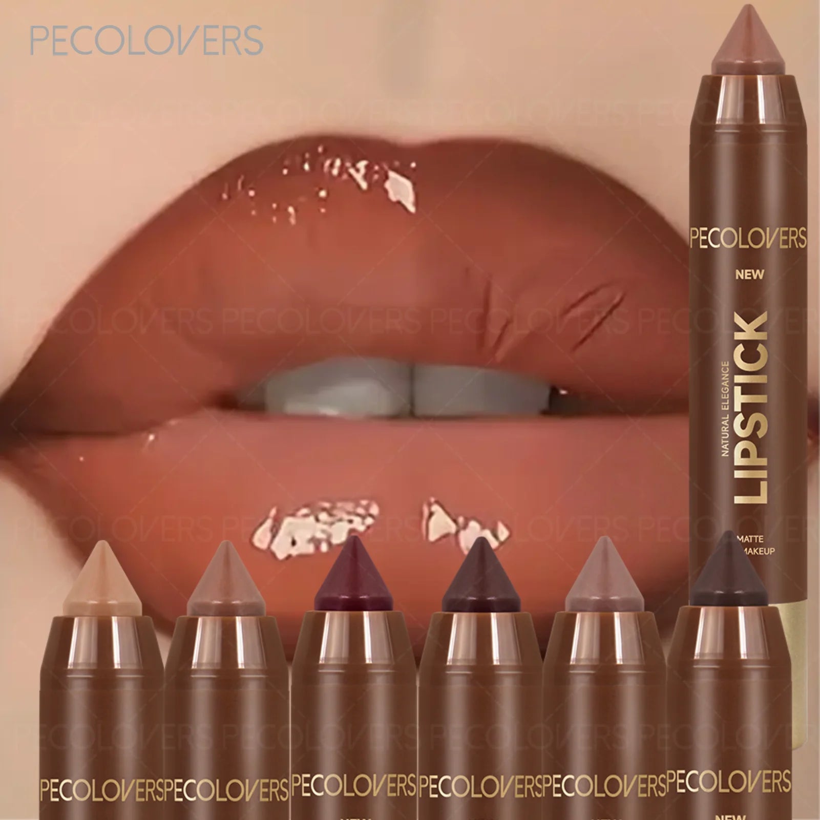 1PC Long-Lasting Waterproof Matte Nude Lip Liner High Pigmentation, Retractable, Smooth Application, Perfect For Valentine'S Day Zpaxo