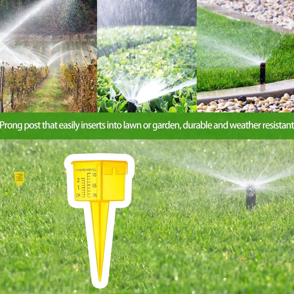 Rain Gauge Scale Inches Centimeters Garden Lawn Sprinkler Outdoor