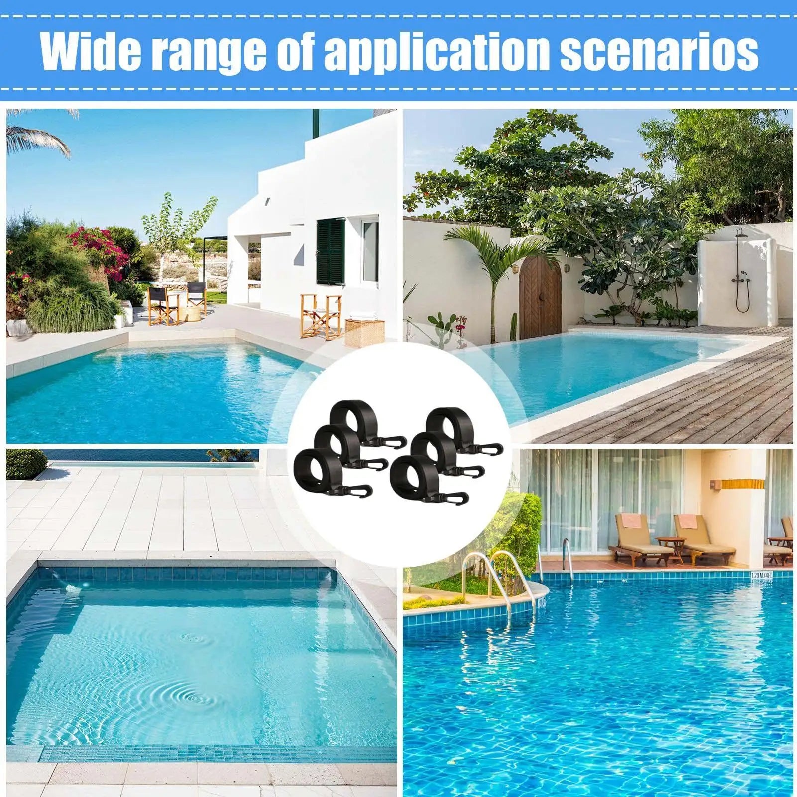 Universal Heavy Duty Solar Cover Reel Strap UV-Resistant Fastening