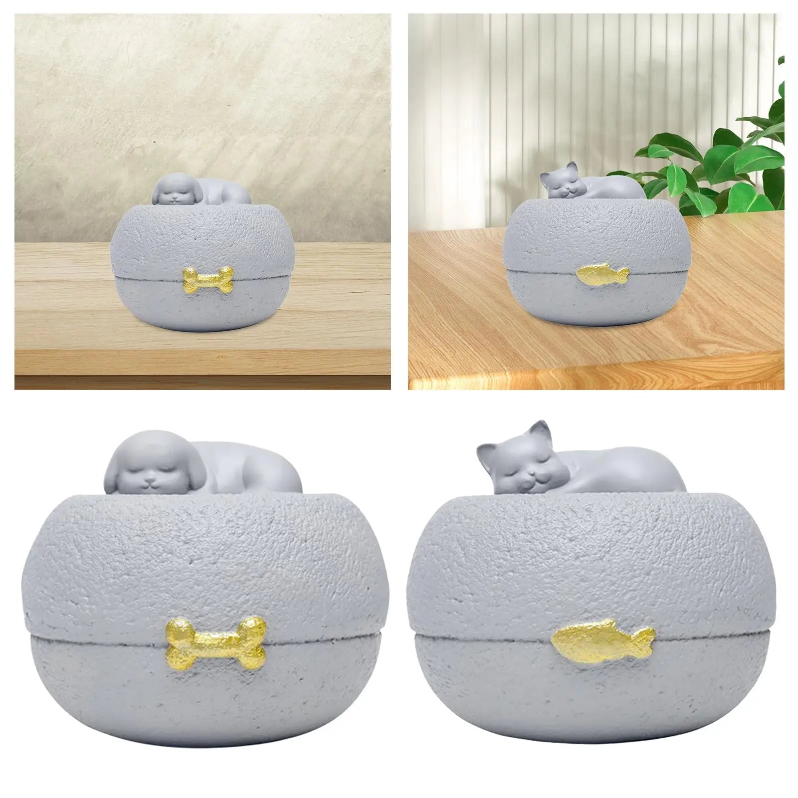 Pet Urn Cremation Memorial Urn Pets Supplies Keeping Precious Memories Urn Box for Burial Final Comforting Resting Place Funeral Zpaxo
