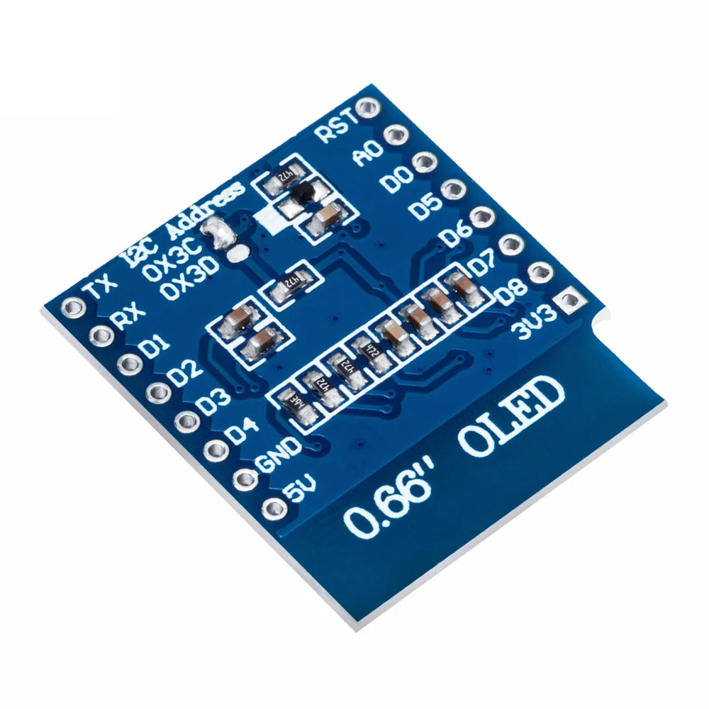 OLED Display Module WEMOS D1 MINI ESP32 Arduino AVR STM32 64x48 0 66 Zpaxo