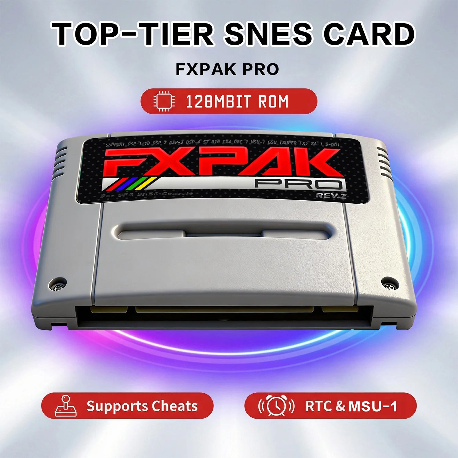 2026 Fxpak Pro Flash Card Game Cartridge 5200 Games in 1 for SNES SFC 16-bit Retro Game Console With 16G Card Real Time Clock Zpaxo