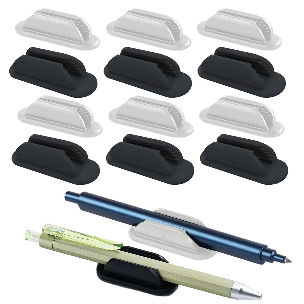Adhesive Silicone Pen Holder – No-Drill Desk & Wall Organizer