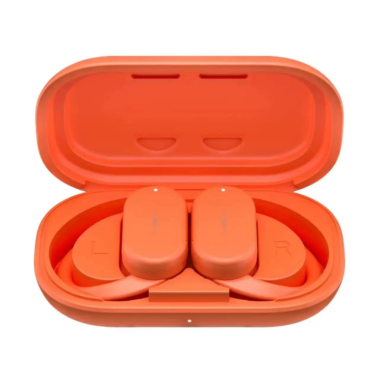 Wireless Headphones TWS Open Ear Rotatable Earhooks Bluetooth 5 3 Zpaxo Orange