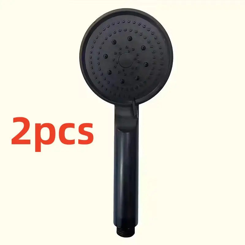 2pcs High-Pressure Shower Head, 5/6 Modes, Rain/Massage/Spray Gun, Plug-and-Play, Handheld/Fixed Zpaxo 2pcs