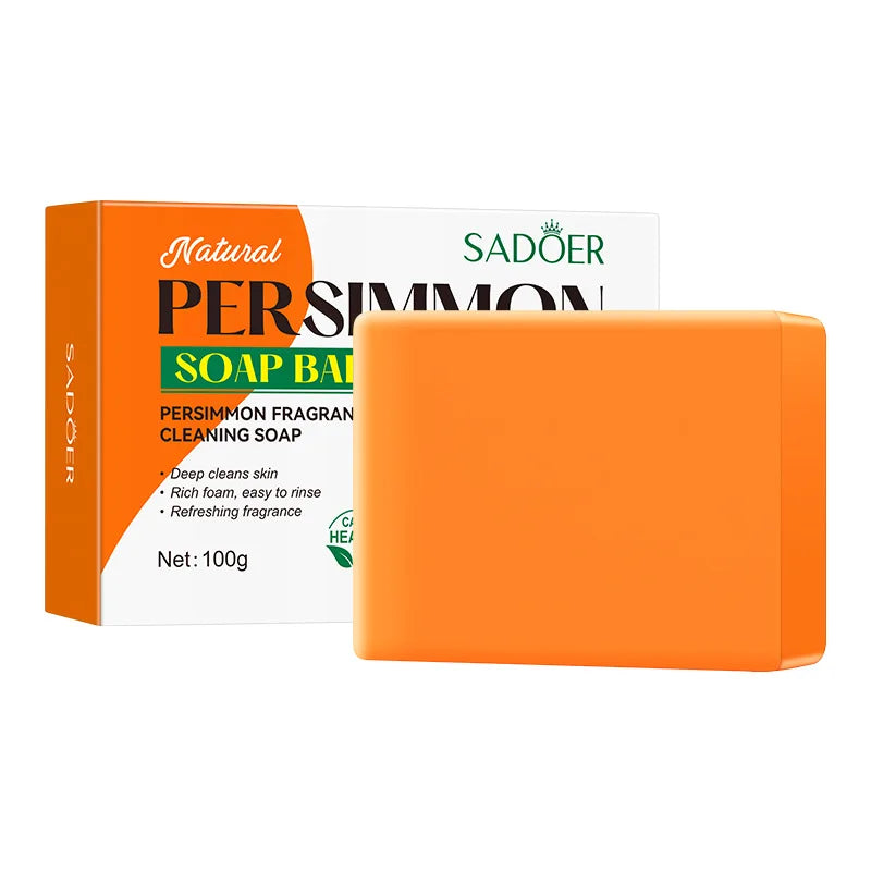 SADOER Persimmon Handmade Soap – Deep Cleanse & Moisturize Handmade Bar Soap Zpaxo