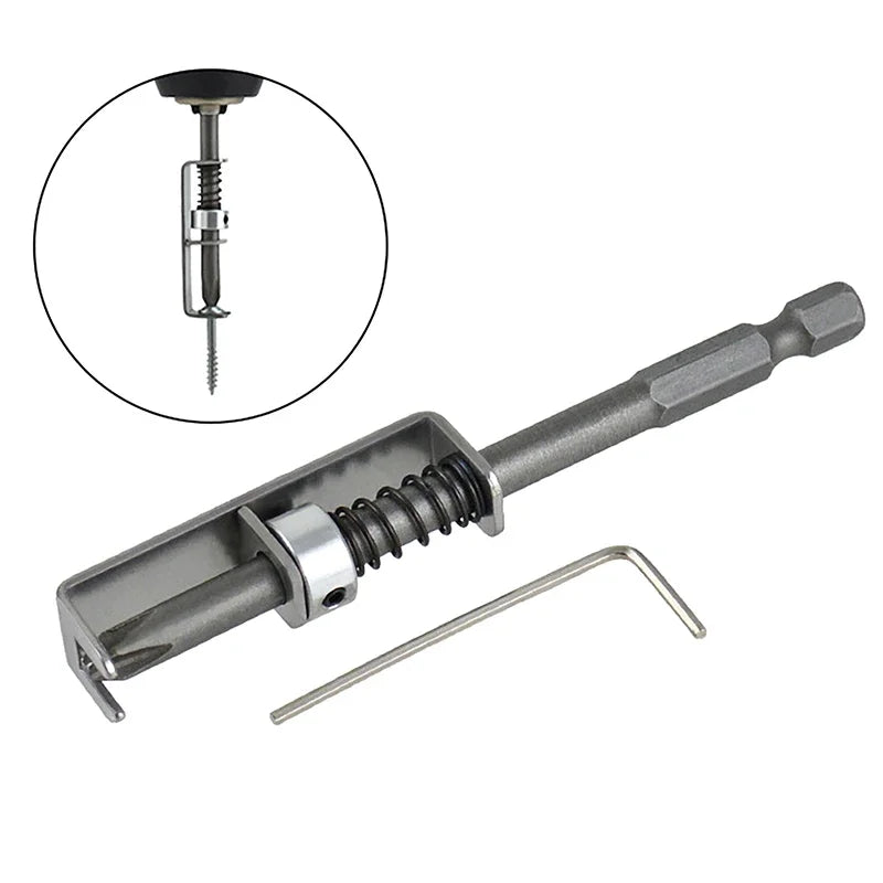 Anti-Drop Screwdriver Bit Spring-Loaded Screw Holder Bit Wear Resist Universal Screw Retaining Tool For Electricians Mechanics Zpaxo