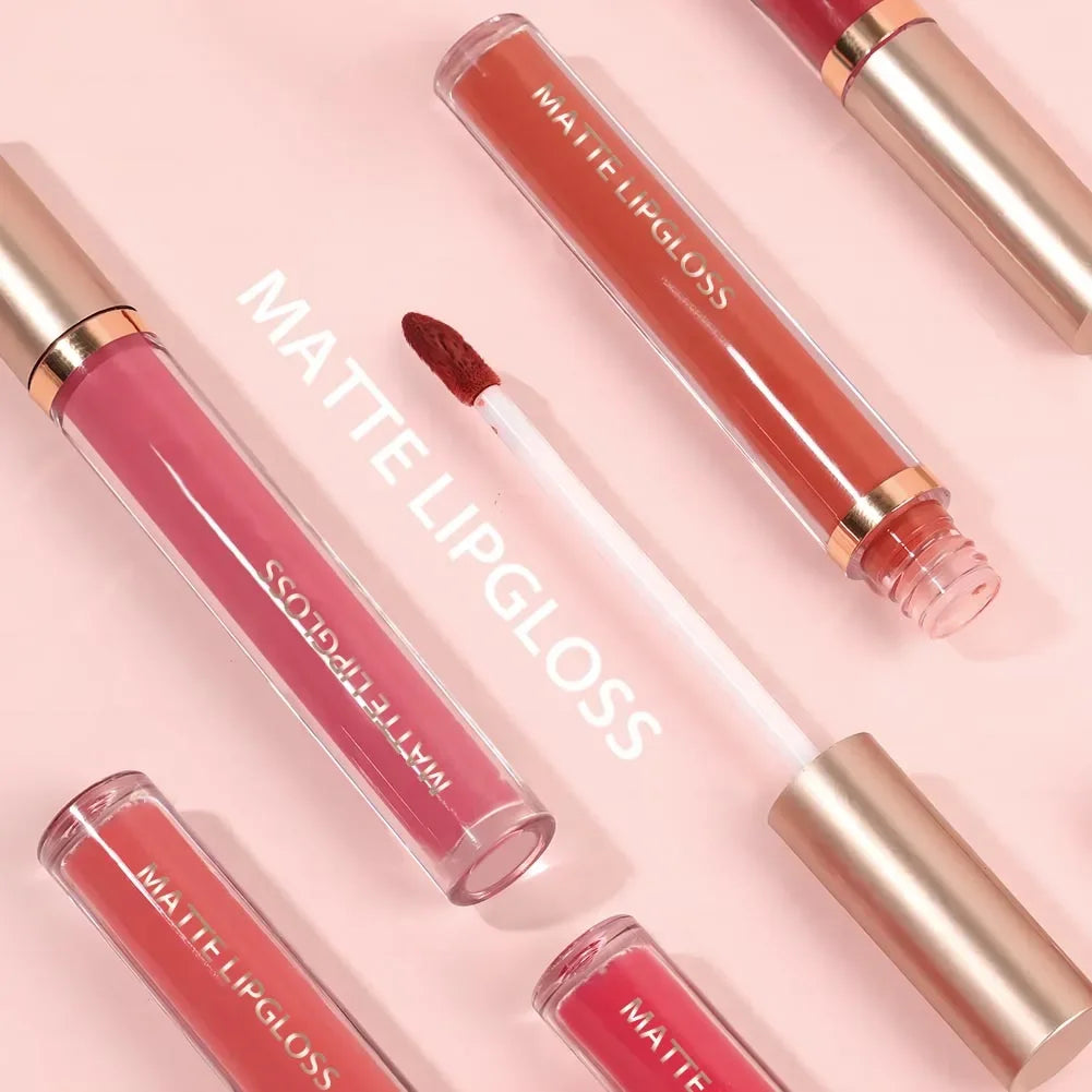 Matte Lip Gloss AB Two Sets Not Stained Cup Mouth Red Moisturizing