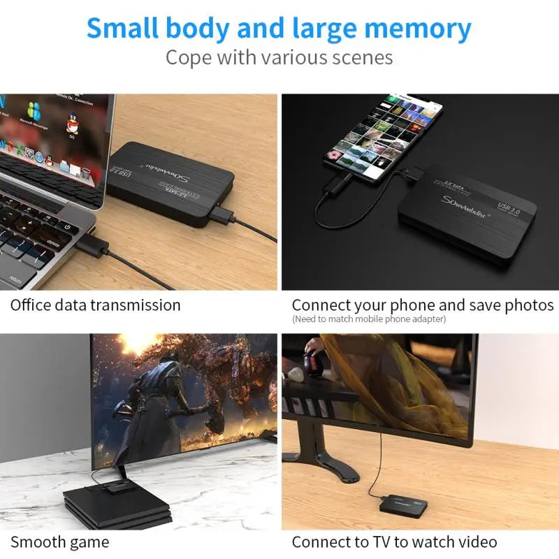 HDD External Hard Drive 2.5 Portable Hard Drive HDD External 320GB 500GB 1TB 2TB USB3.0 250GB Zpaxo