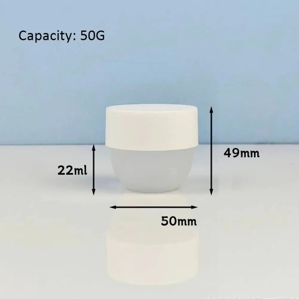Portable PP Refillable Cream Jar Capacity Wide-mouth Face Cans Round Zpaxo