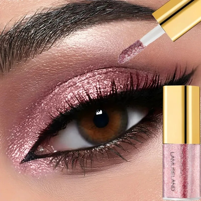 Pearl Liquid Eyeshadow Natural Smokey Silver Fine Shimmer Diamond Glitter Eye Shadow Eyelid Waterproof Highlighter Beauty Makeup Zpaxo 08