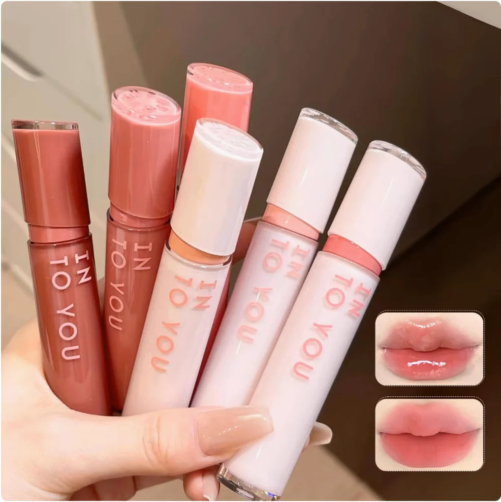 Into You Glow Lip Tint Mirror Light Velvet Gloss Long Lasting Glaze Zpaxo