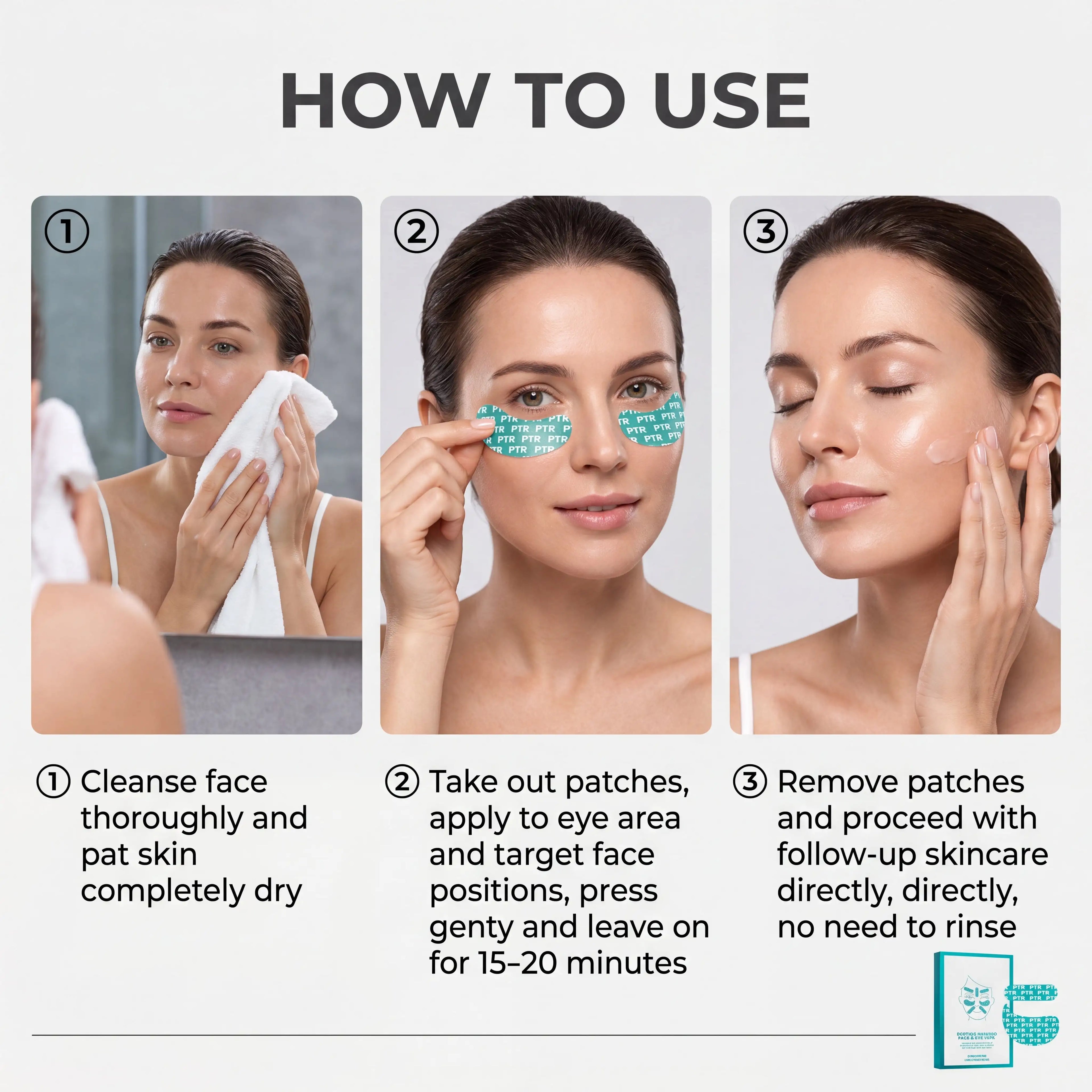 40pcs Niacinamide Serum Eyes Face Patch Gentle Nourishing Barrier Protection Anti Dryness Skin Nourishment Moisturizer Skincare Zpaxo
