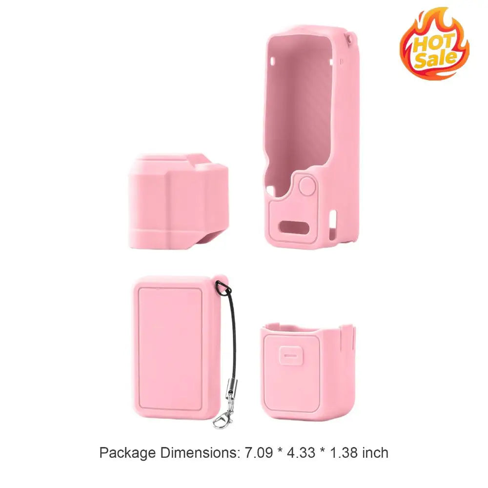 For DJI Osmo Pocket 4 Soft Silicone Protective Case Shockproof Silicone Sleeve Anti-Scratch Camera Protection Shell Camera Parts Zpaxo