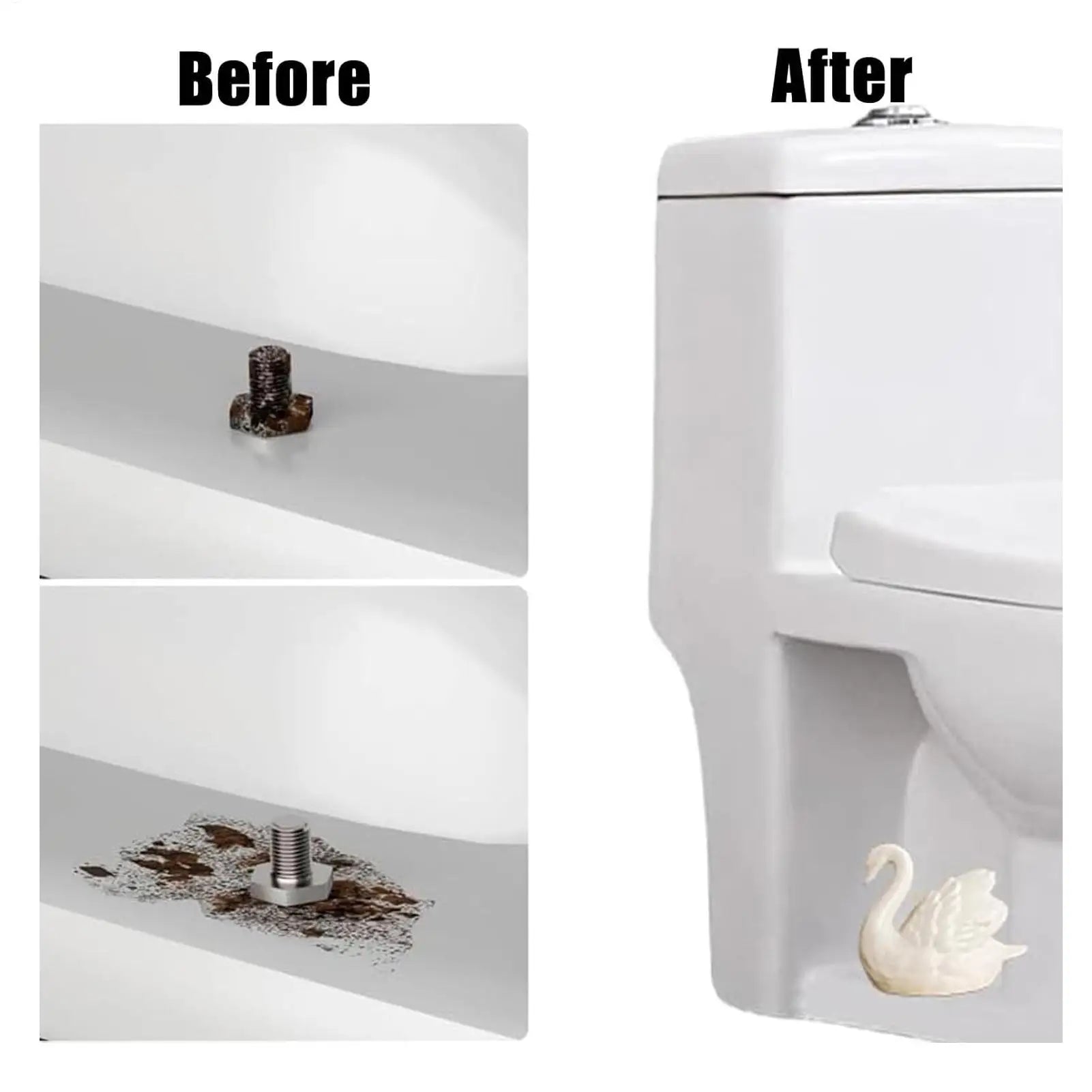 Toilet Screw Covers Decorative Ceramic Swan Bowl Caps Bathroom Decor