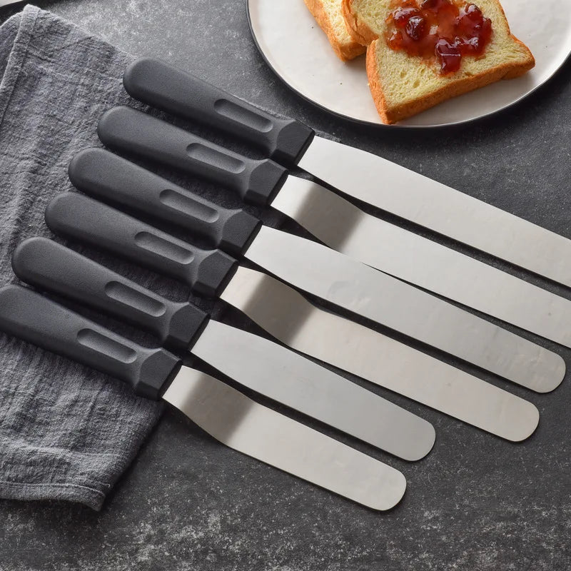 Stainless Steel Cake Spatula & Scraper – 6/8/10 Inch Set Cake Decorating Spatula Zpaxo