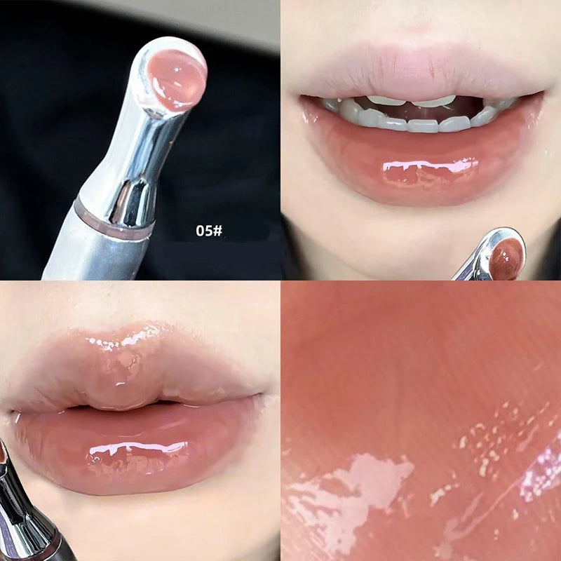 Mirror Watery Lip Gloss Iron Brush Head Lasting Moisturizing Zpaxo 05