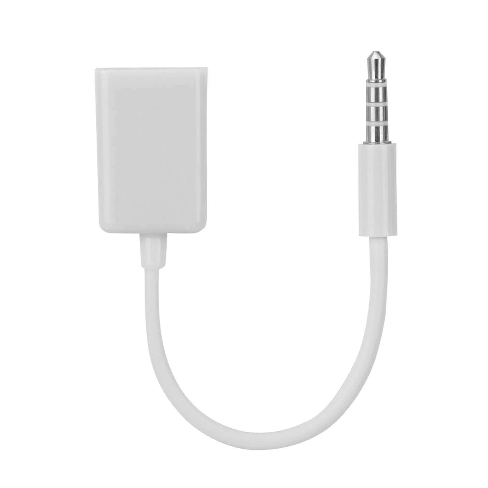 Male Plug Jack USB Female AUX Audio Cable Converter Adapter Cord