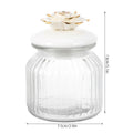 Clear Glass Food Storage Jar Ceramic Lid Transparent Sealed Kitchen