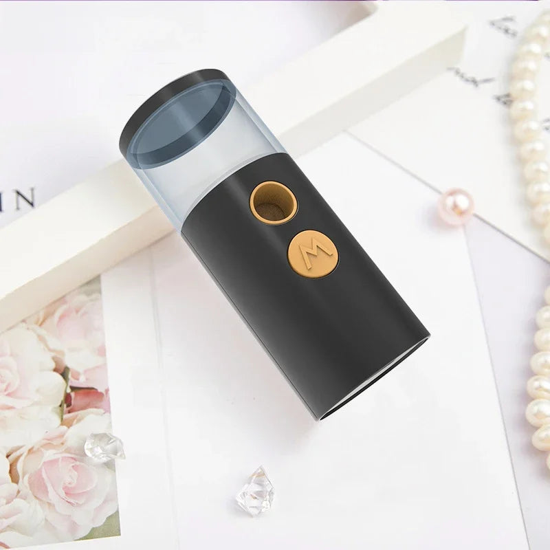 Static Reducer Nano Sprayer Waking Coffee Beans Elimination Powder Residue Cleaner Rechargable USB Spray Portable Humidifier Zpaxo black