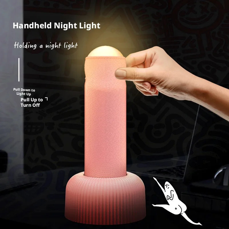 Rechargeable LED Handheld Night Light – Bedroom Atmosphere Lamp