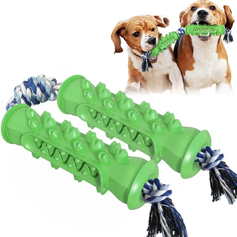 Rubber Dog Molar Toothbrush Toys Chew Cleaning Teeth Safe Puppy Dental Care Soft Pet Cleaning Toy Supplies Pet Accessories 1PC Zpaxo 12