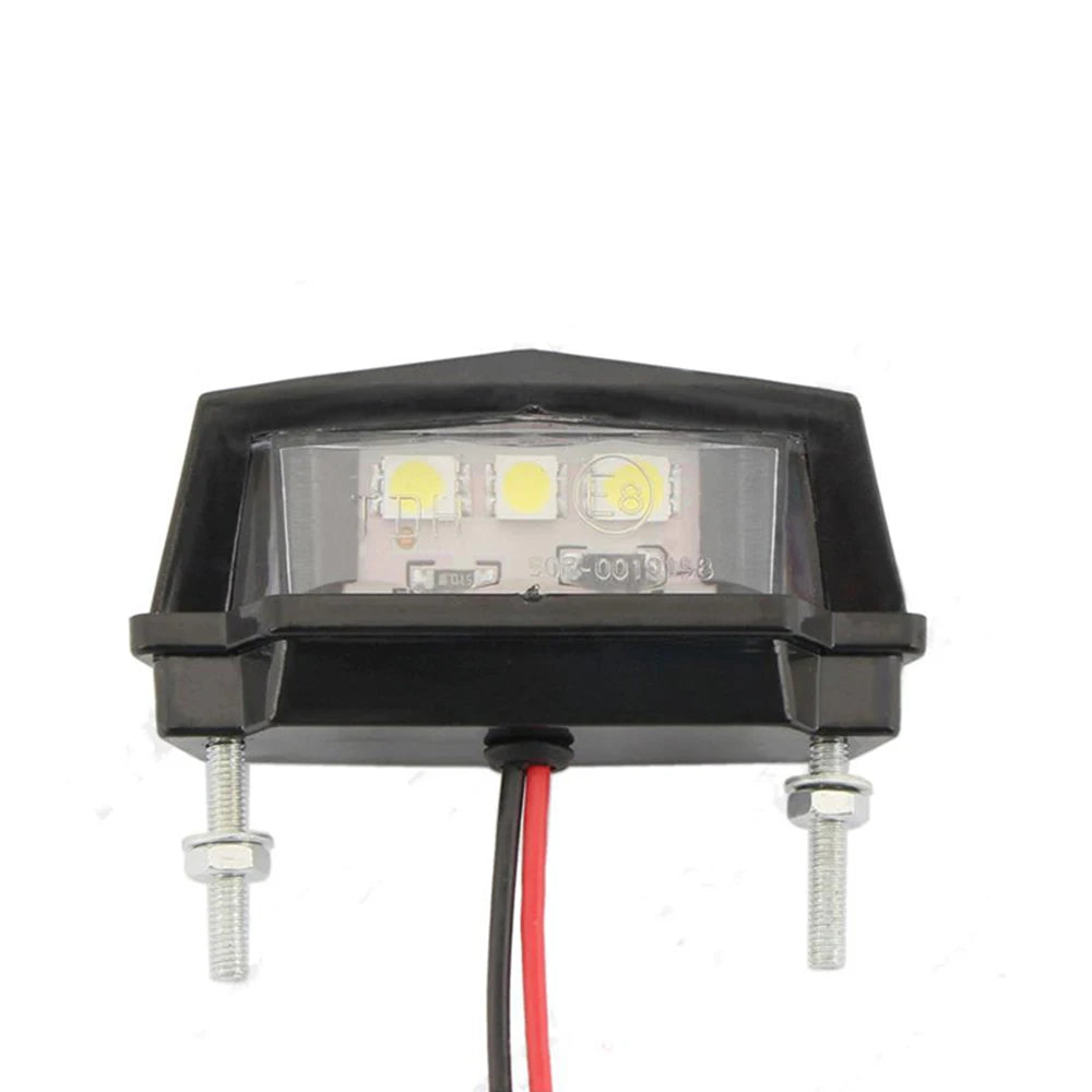 Mini Car Auto Rear Light Motorcycle LED Tail Motorbike License Plate