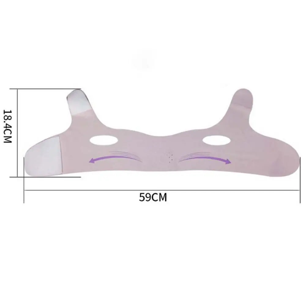 Portable Breathable Face Lifting Belt Resuable V Shaped Double Chin Zpaxo