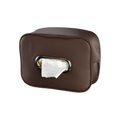 Leather Car Tissue Box Paper Bag Adjustable Sun Visor Minimalist Zpaxo Coffee