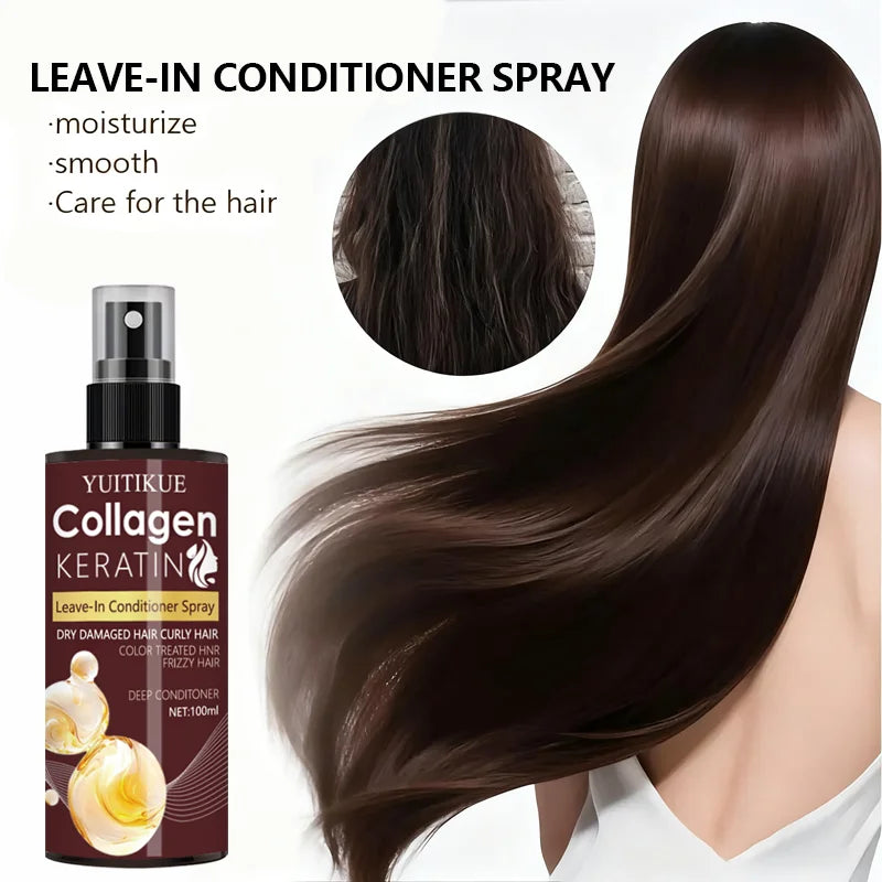 Collagen & Keratin Hair Spray – Repair, Nourish & Oil Control Hair Treatment Spray Zpaxo