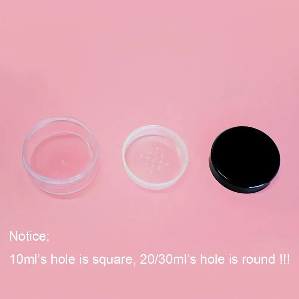 Refillable Loose Powder Containers Empty Reusable Compact Elasticated Zpaxo