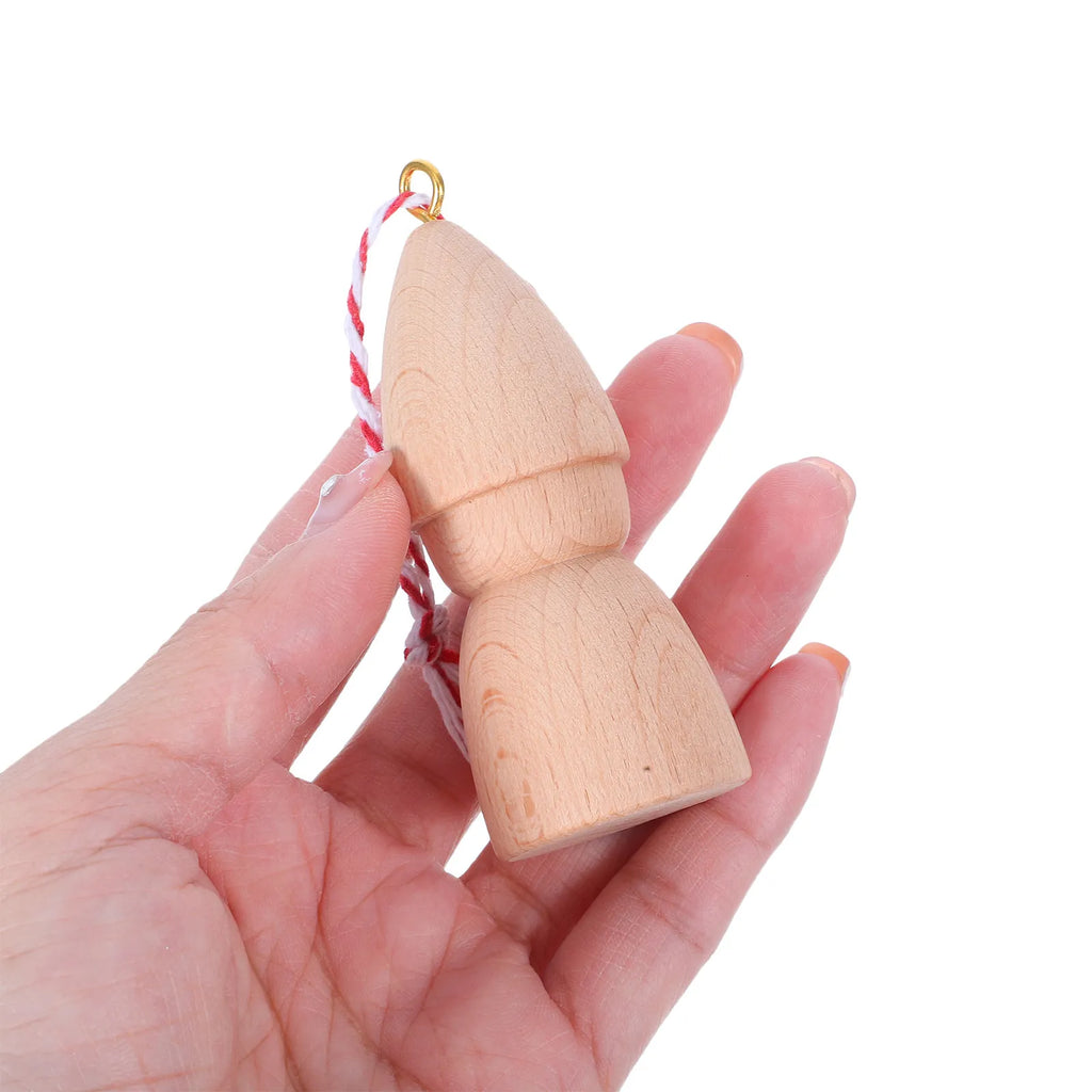Blank Wooden Peg Unfinished Wood Craft Figures Diy Paintable Mini