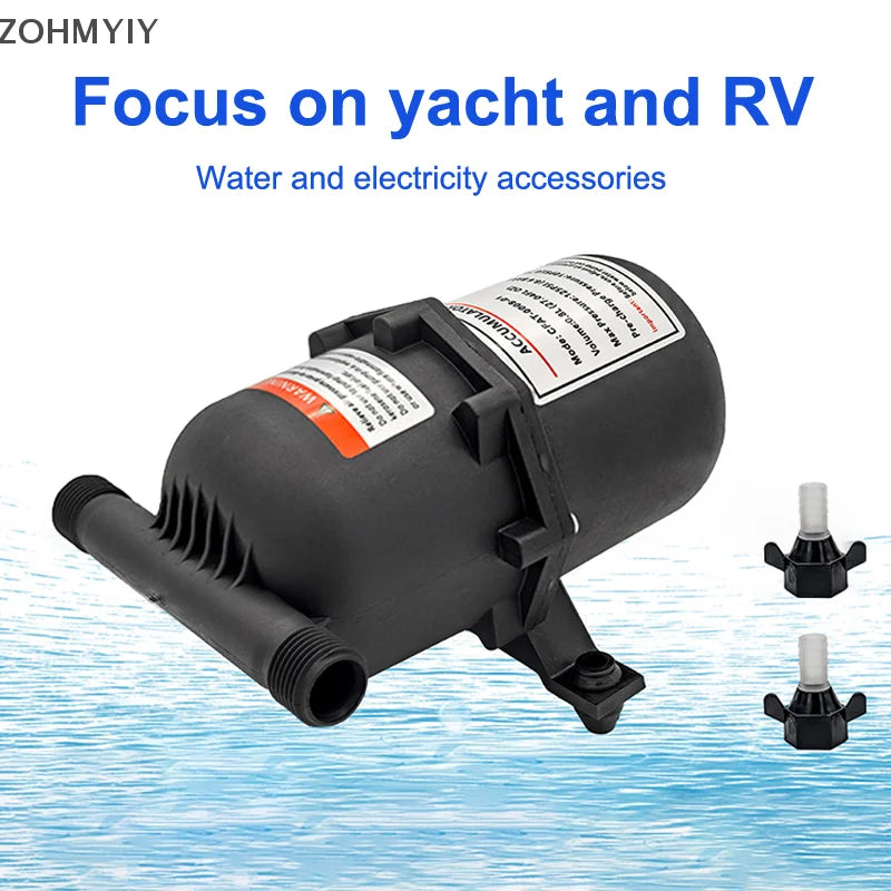 Micro Diaphragm Water Pump 0.8L Tank – RV, Yacht & Marine