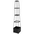 4 Tier Planter Tower Trapezoidal Trellis Tomato Cage Garden Box