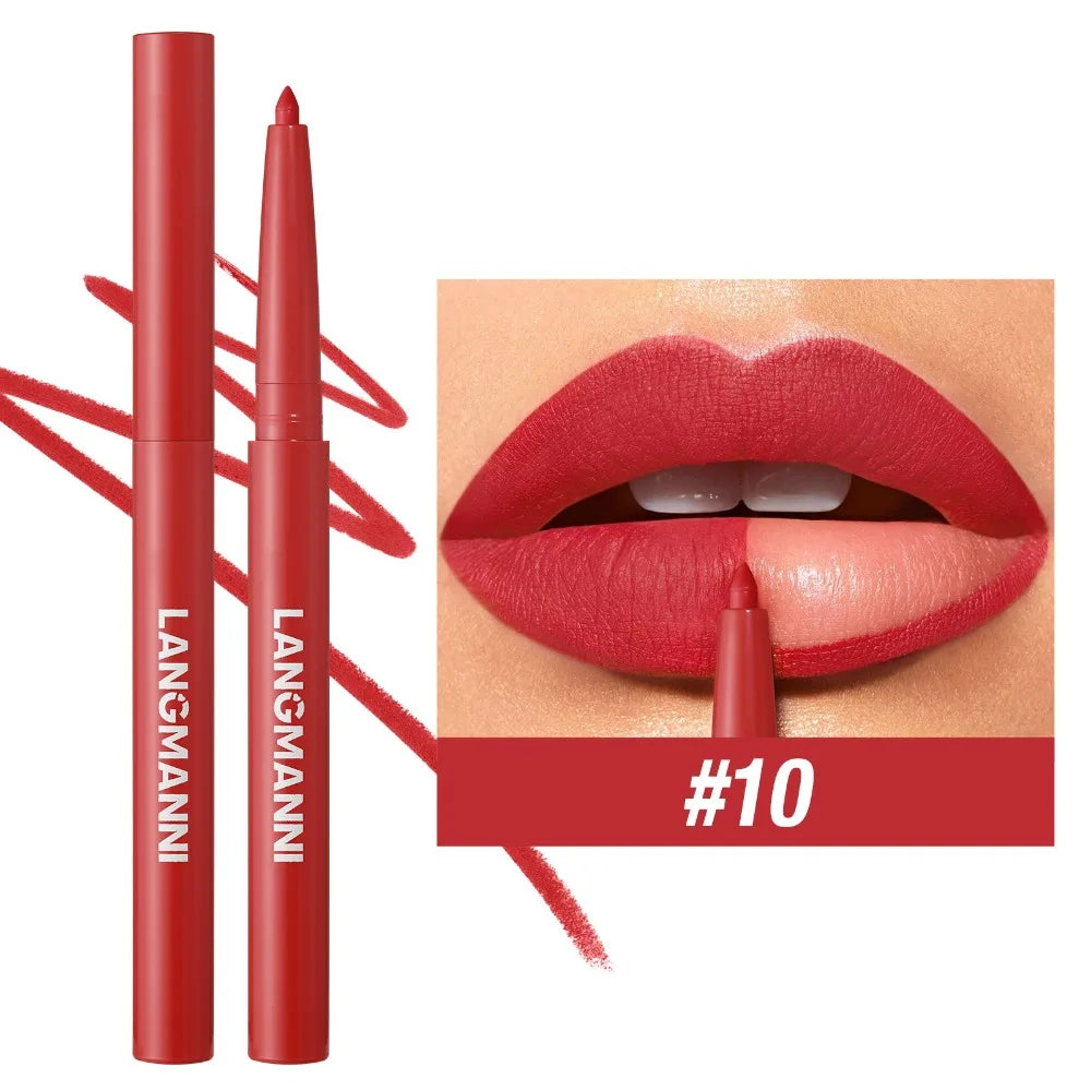 12 Colors Matte Lip Liner Pen Sexy Velvet Long Lasting Makeup Zpaxo 10