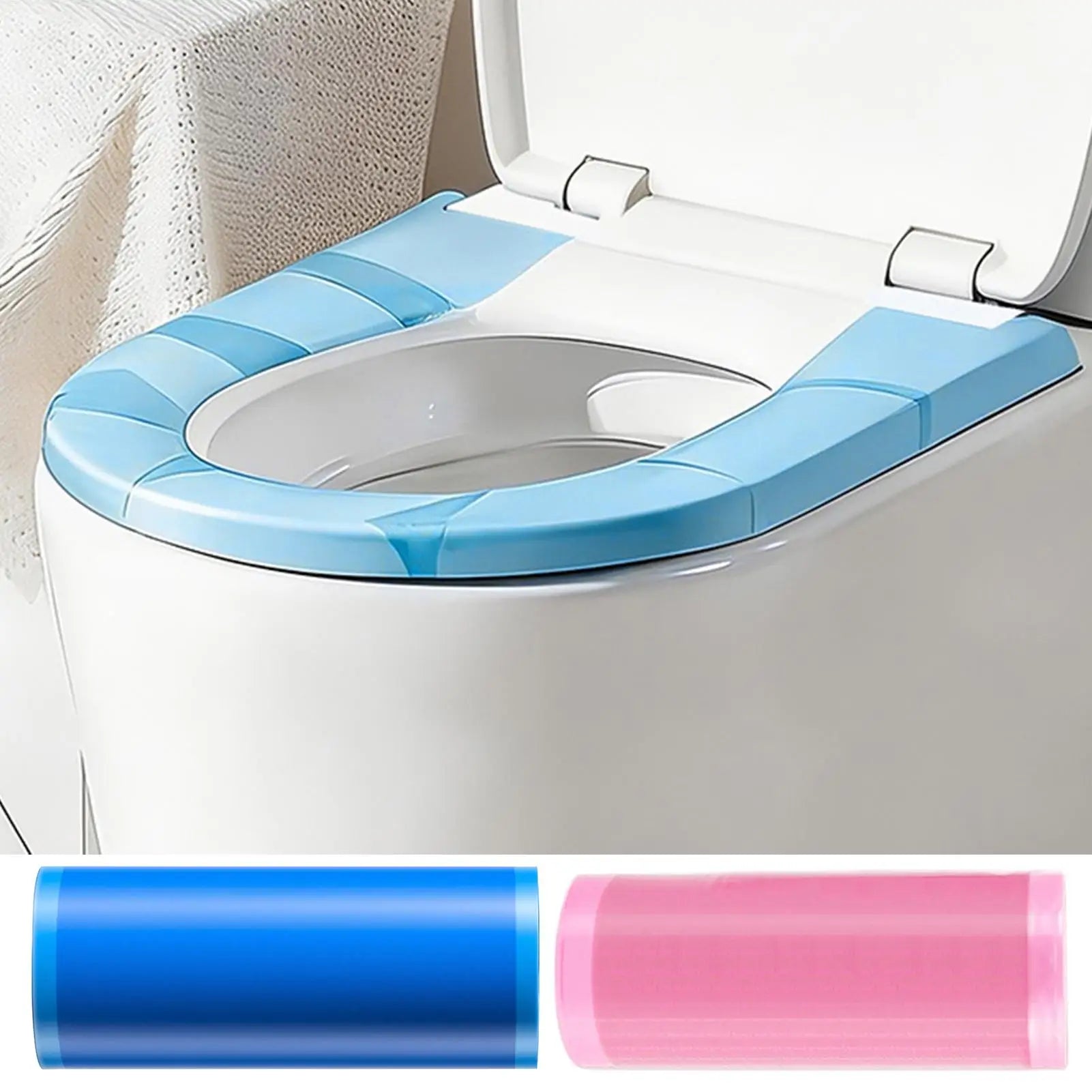 Toilet Seat Covers Multi-functional Potty Portable Liners Bathroom Seat Cover for Kids Potty Training Adults Travel Airplane Zpaxo
