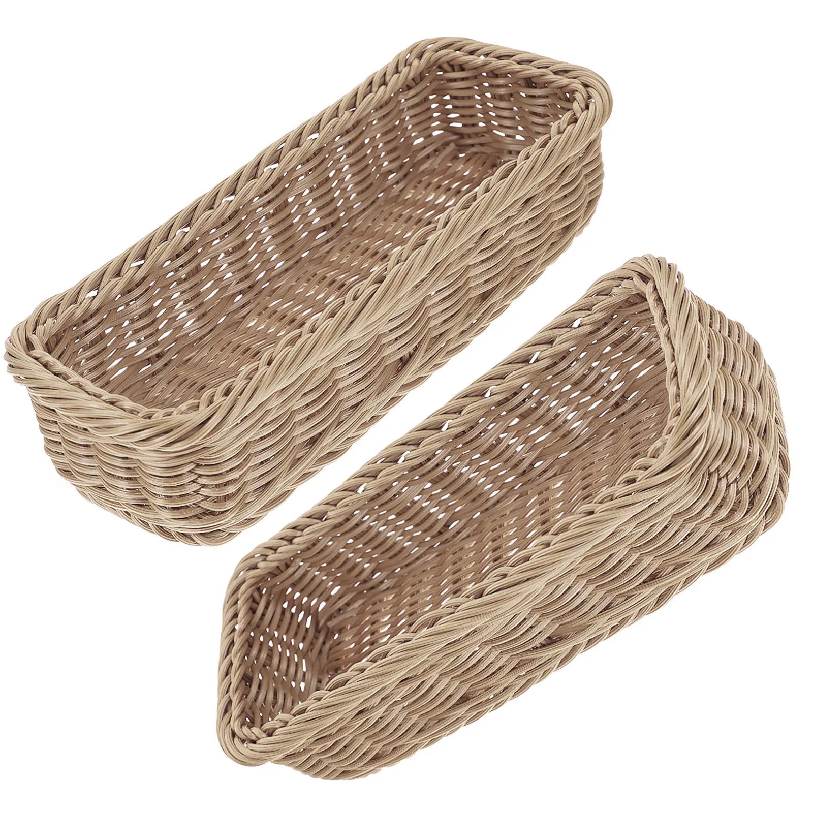 Exquisite Woven Plastic Basket Multipurpose Sundry Storage Cutlery