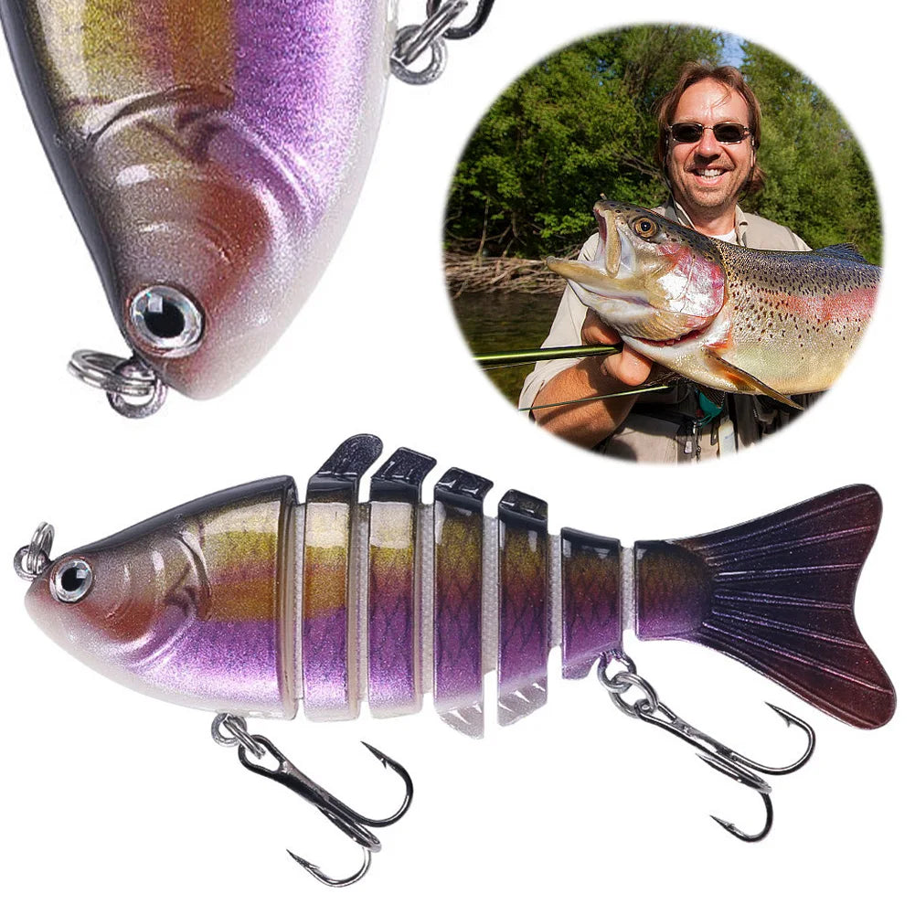 Sinking Wobblers Fishing Lures Lifelike Multi Jointed Swimbait