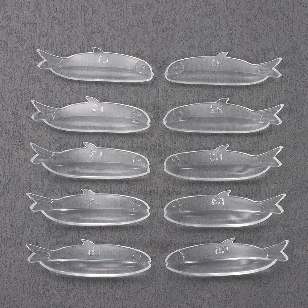 Fish Shaped Silicone Eyelash Perm Pads 3D Curler Accessories Zpaxo