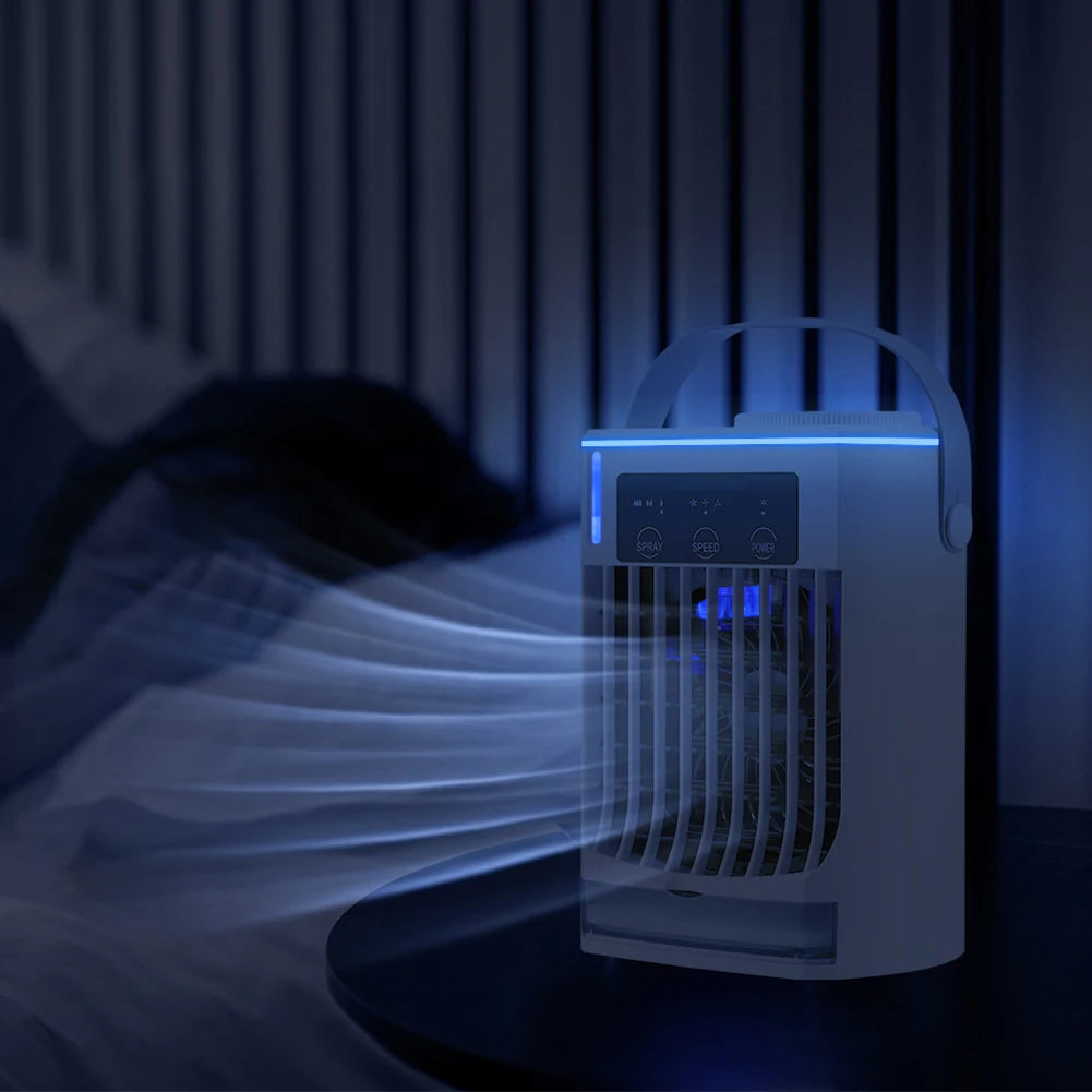 Misting Fan Portable Quite Mist Water Spray Tank Cooling USB Desk Zpaxo