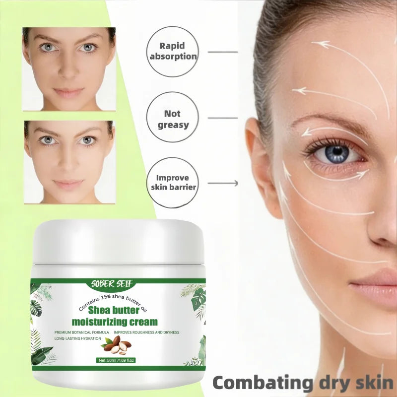 50ml Gentle Moisturizing Lotion Hyaluronic Acid Shea Butter Facial Skin Care For All Skin Types Zpaxo