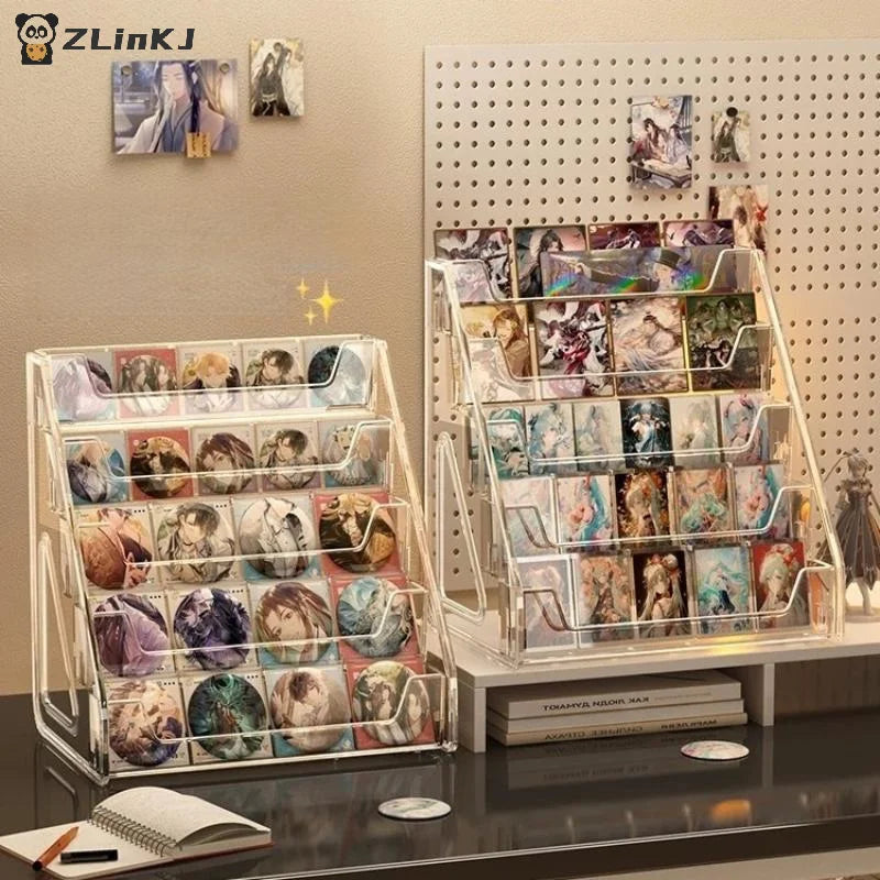 ▶1Pcs Acrylic 3/4/5 Layers Heighten Multi-layer Lipstick Organizer Cosmetics Storage Organizer Nail Perfume Display Stand Zpaxo