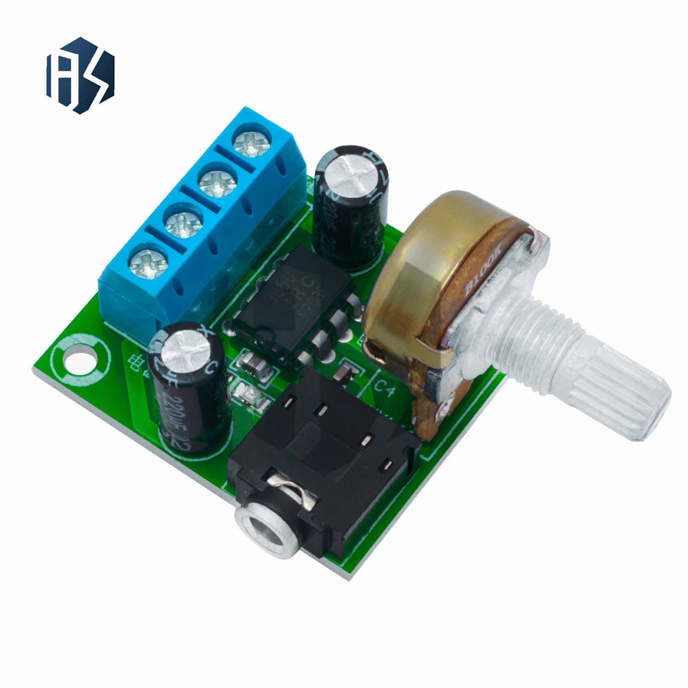LM386 3V-12V DC Audio Amplifier Module – Mini Compact, Adjustable Gain & Volume for DIY Speaker Builds Zpaxo