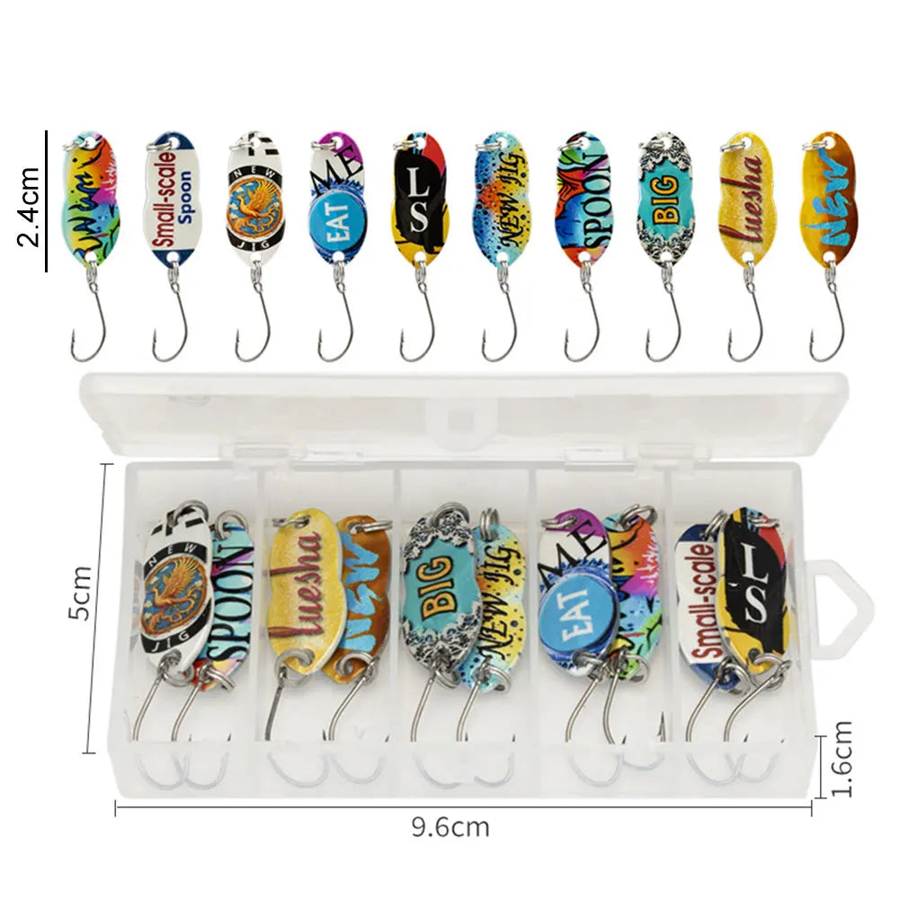 Box Spinner Bait Artificial Hard Fishing Wobblers Fisherman Salmon
