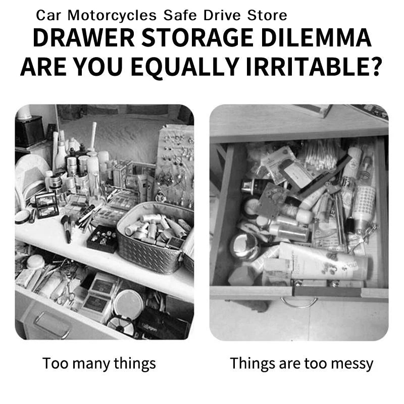 CM4PCS Adjustable Drawer Divider Partition Durable Storage Organiser