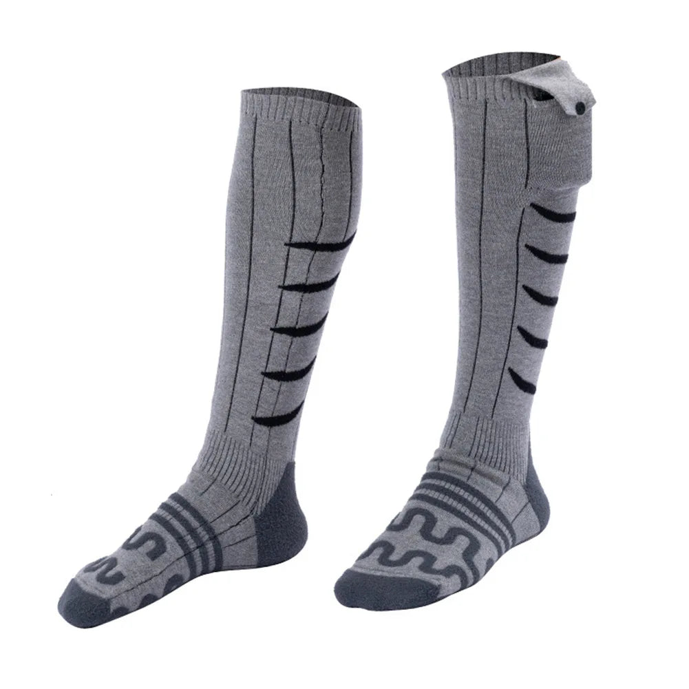 Electric Heated Socks Cold-Proof Winter Warm Thermal Socks Fast Heating Foot Warmers Washable for Cycling Camping Skating Zpaxo