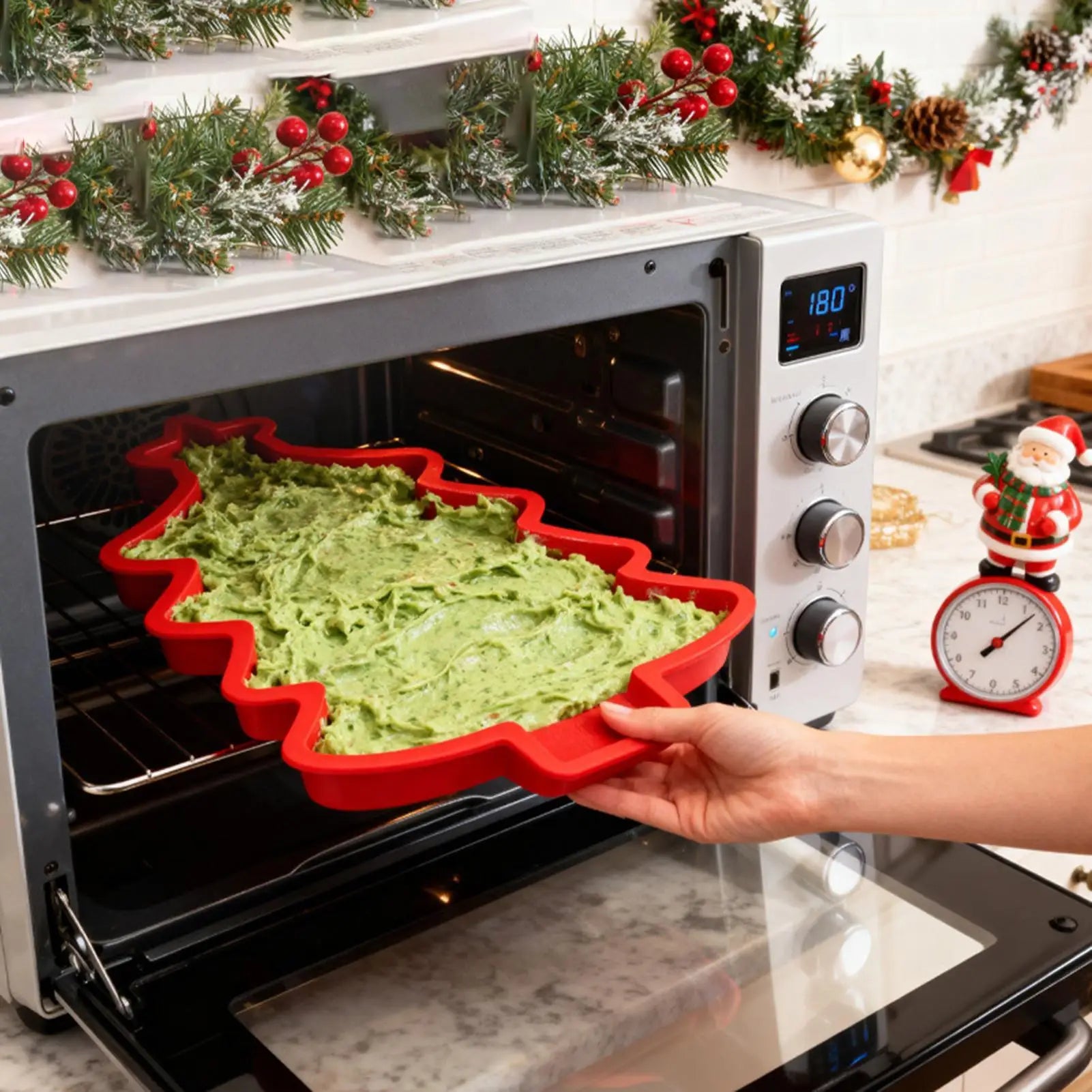Christmas Tree Cake Pan Food Grade Flexible Holiday Moulds Chocolate