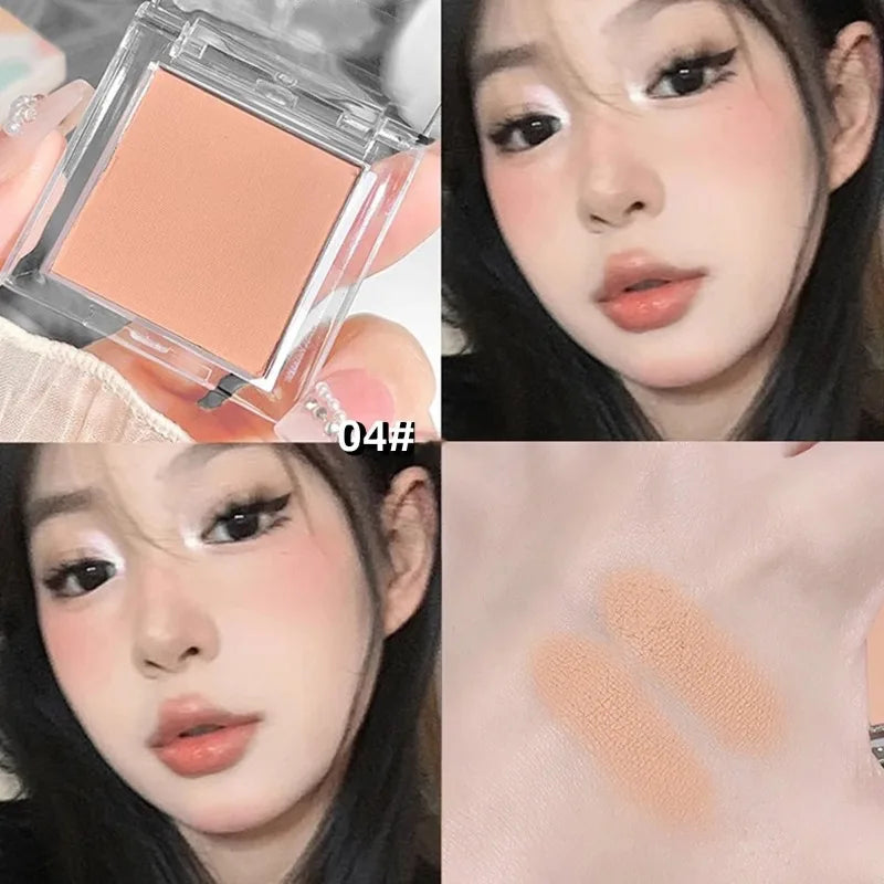 Matte Highlighter Powder Eyeshadow Palette White Long Lasting Natural Zpaxo 04